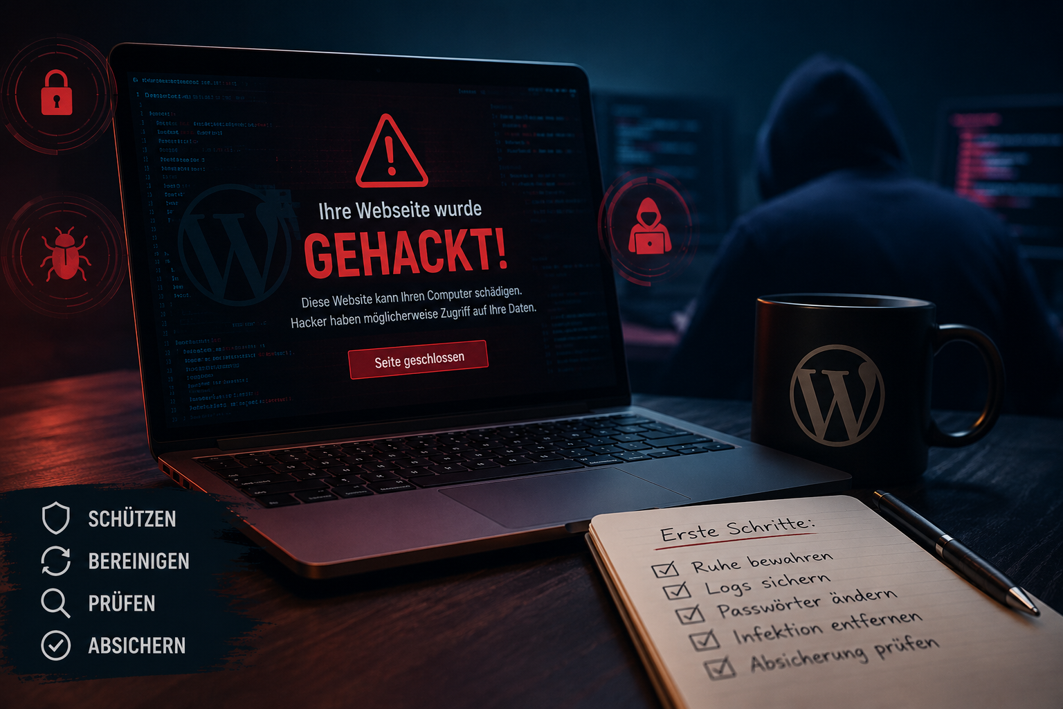 Ihre Webseite wurde gehackt? Erste Hilfe – und was Sie jetzt tun müssen